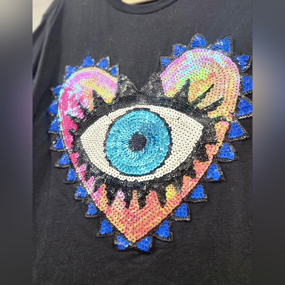 Evil Eye T-Shirt, Black XL, EUC - Picture 3 of 4